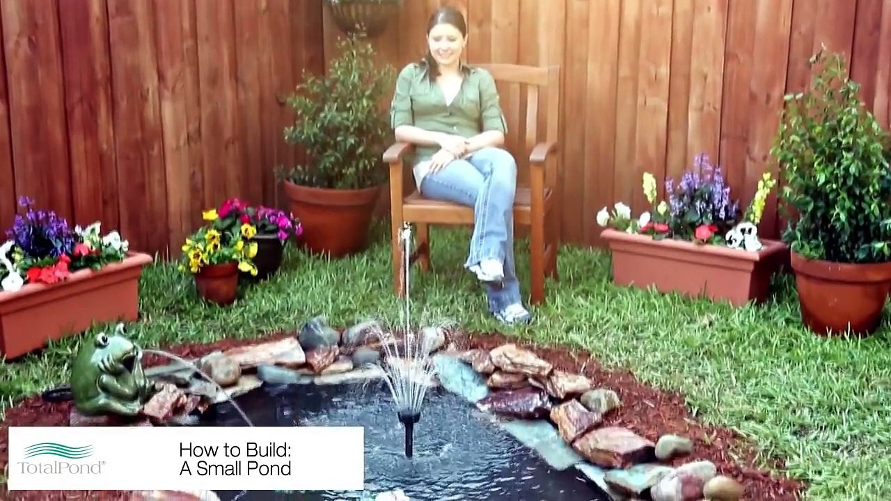 Elle fait un petit étang dans son jardin. Le résultat est juste magnifique