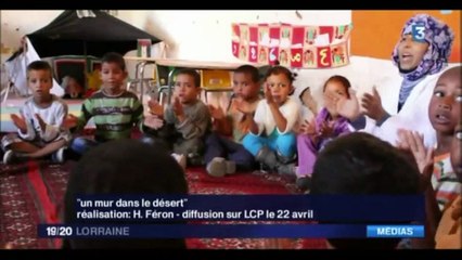 Hervé Féron annonce la sortie de son documentaire "Un Mur dans le Désert", sur LCP. France 3 Lorraine le 16/04/2016