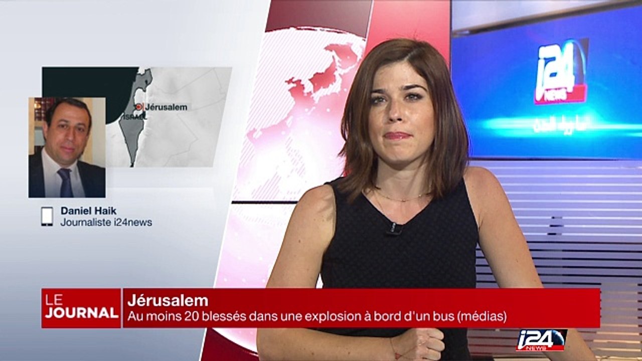Jérusalem: explosion à bord d'un bus au moins 20 blessés