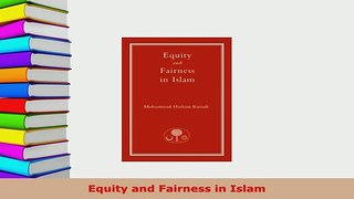 Download  Equity and Fairness in Islam  Read Online