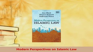 PDF  Modern Perspectives on Islamic Law  EBook