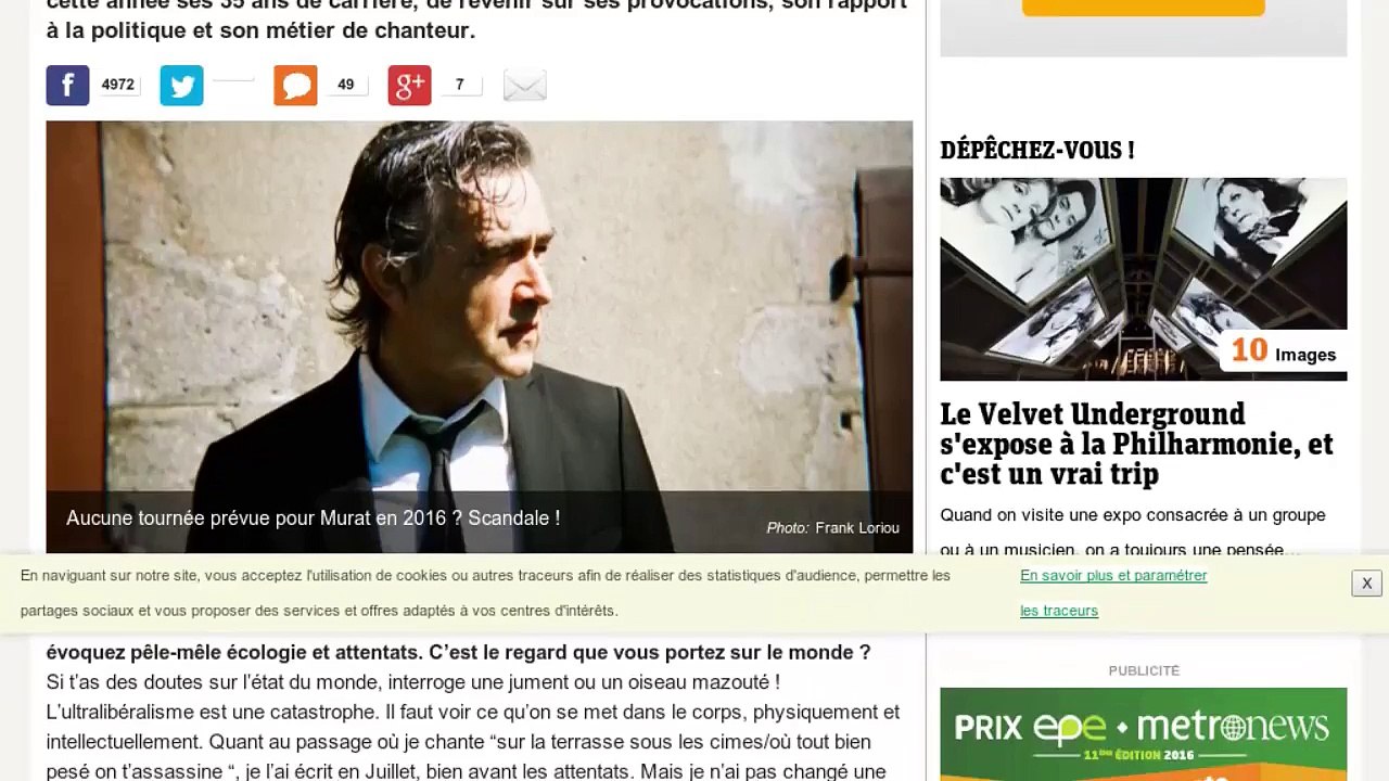 Jean-Louis Murat traite Renaud et Polnareff de "gros cons"