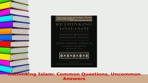 PDF  Rethinking Islam Common Questions Uncommon Answers  Read Online