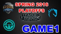 (LOL)IMT vs TL Highlight(NA LCS 2016 Spring Playoffs) Game1