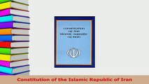 PDF  Constitution of the Islamic Republic of Iran  EBook