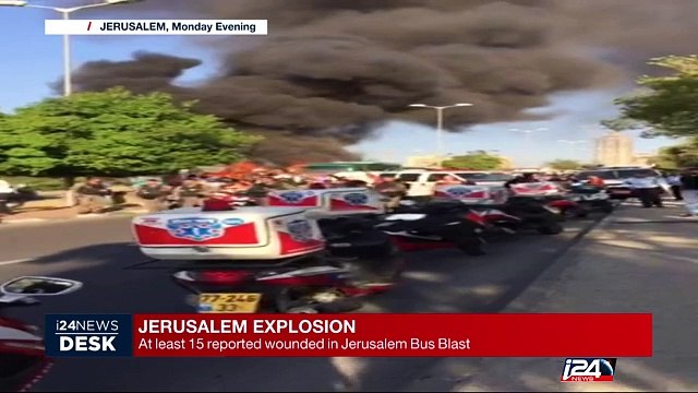 Jerusalem explosion: at least 15 reported wounded in Jerusalem bus blast