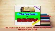 PDF  The Virtues Of Heifer Verses Surah AlBaqarah sentence 261  269  EBook