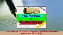 PDF  The Virtues Of Heifer Verses Surah AlBaqarah sentence 282  286  EBook