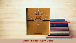 Download  Sunni Shafii Law Code Free Books