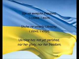 Ukrainian National Anthem - 'Shche Ne Vmerla Ukrainy' (UK-EN)