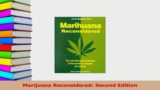 Read  Marijuana Reconsidered Second Edition Ebook Free