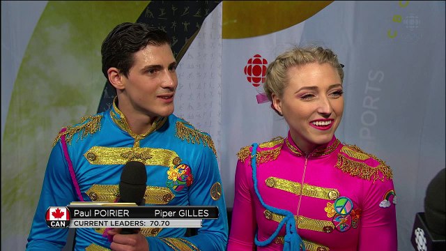 Piper GILLES / Paul POIRIER - post-interview SD - ISU World Championships 2016