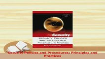 Download  Security Policies and Procedures Principles and Practices Free Books