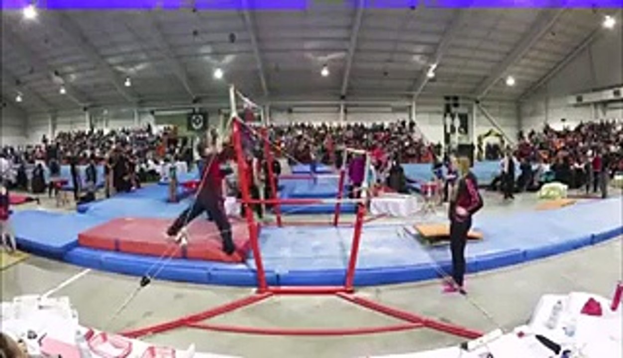 CATCH! Gymnastics coach makes spectacular student save