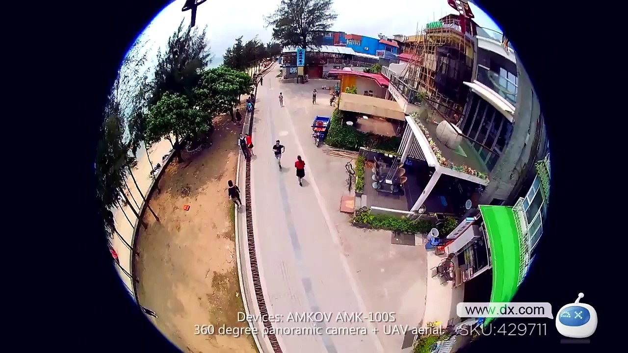 AMKOV AMK 100S 360 Degrees 1440P HD Wi Fi Digital Sport Camera