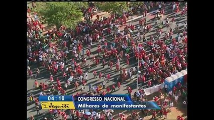 Milhares de brasileiros acompanharam a votação no Congresso Nacional
