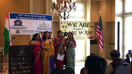 Babasaheb Ambedkar Jayanthi at Consulate General of India, Atlanta 2016 - Song by Ladies