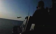 View From U.S. Destroyer Of Simulated Attack Passes By Russian Jets