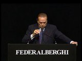 Roma - L'intervento di Berlusconi a Federalberghi