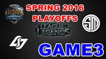 (LOL) 冠軍賽 CLG vs TSM Highlight(NA LCS 2016 Spring Playoffs) Game3