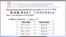 Học tiếng Nhật Bài 48 – Ngữ Pháp Phần 1 – Giáo trình Mina no Nihongo Quyển 2