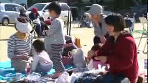 Evacuees Camp Outside After Second Japan Earthquake
