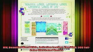 Read  NIV Beautiful Word Bible Imitation Leather TanPink 500 FullColor Illustrated Verses  Full EBook