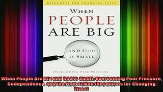 Read  When People Are Big and God is Small Overcoming Peer Pressure Codependency and the Fear  Full EBook