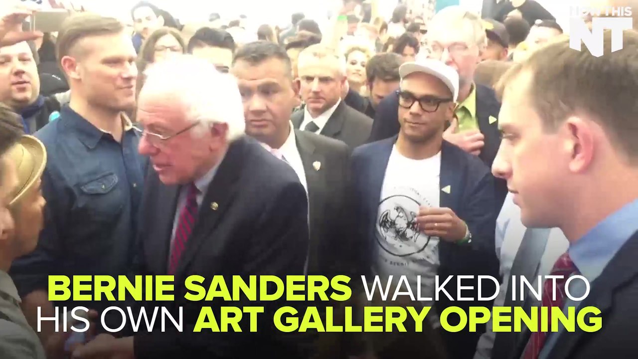 Bernie Sanders Attends Art Show All About Bernie Sanders