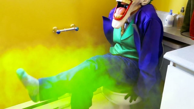 Spiderman & Frozen Elsa vs Joker! Joker Poo & Fart Prank! Funny Superhero Movie in Real Life )