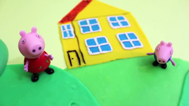 ♥ Play Doh Peppa Pig House & Playground Set (PlayDoh Set & Peppa Pig Playset for Kids) Part 1