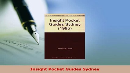 PDF  Insight Pocket Guides Sydney Read Online