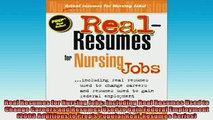 READ book  Real Resumes for Nursing Jobs Including Real Resumes Used to Change Careers and Resumes  FREE BOOOK ONLINE
