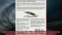 EBOOK ONLINE  How To Write A Resume The Ultimate Guide That Unravels The Closely Guarded Secrets of  BOOK ONLINE