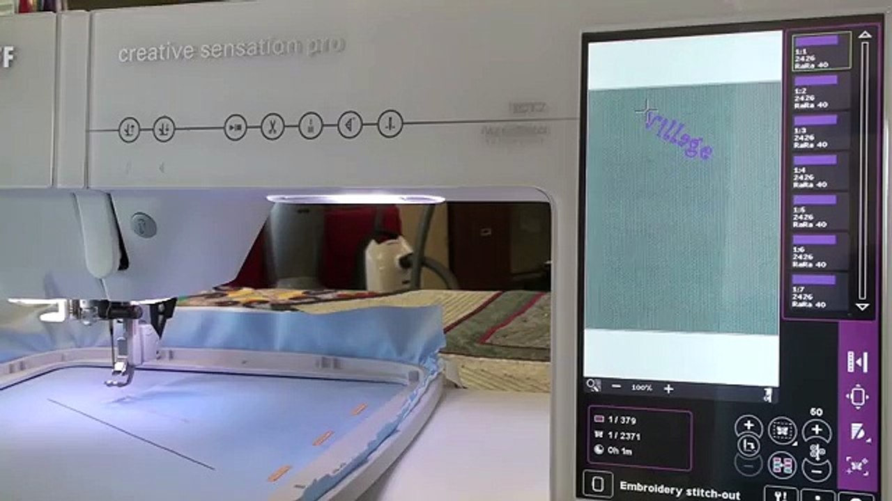 Pfaff Creative Sensation Pro, class 2 embroidery 59