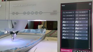 Pfaff Creative Sensation Pro, class 2 embroidery 65