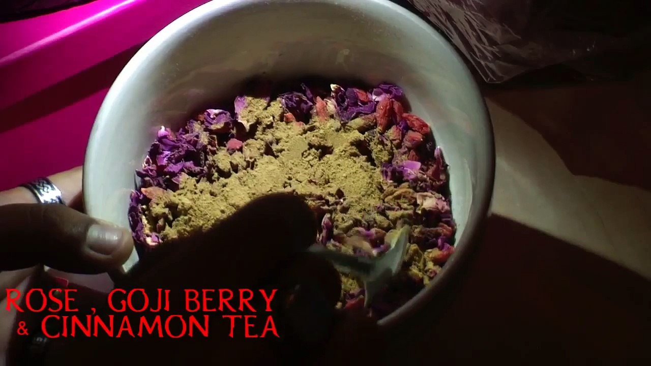 Making herbal tea mix