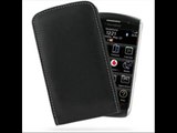 PDair Leather Case for BlackBerry Storm 9500/Storm 9530 - Vertical Pouch Type Belt clip included (Black)