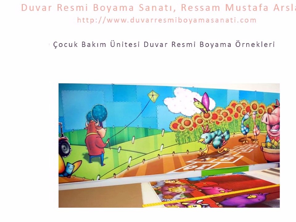 Çocuk Bakım Ünitesi Duvar Resmi Boyama