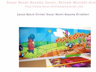 Çocuk Bakım Ünitesi Duvar Resmi Boyama