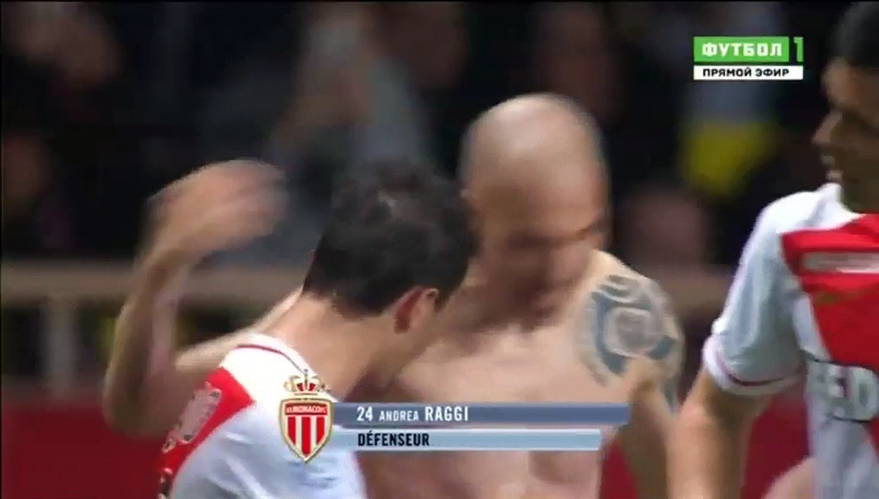 2-0 Andrea Raggi Goal France  Ligue 1 - 17.04.2016, AS Monaco 2-0 Olympique Marseille