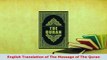 PDF  English Translation of The Message of The Quran  EBook