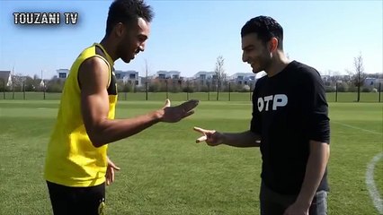 Aubameyang meilleur que le freestyler Touzani