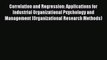 [Read book] Correlation and Regression: Applications for Industrial Organizational Psychology