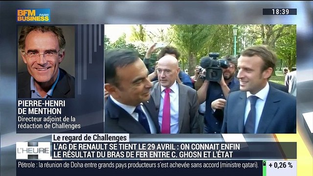 Le regard de Challenges: Carlos Ghosn gagne son bras de fer contre l'État - 18/04