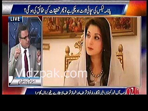 Accused has no right to take decisions of country :- Rauf Klasra taunts Maryam Nawaz