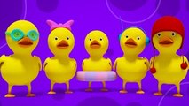 Five Little Ducks | 3D Nursery Rhymes | Kids Songs | Childrens Music Video