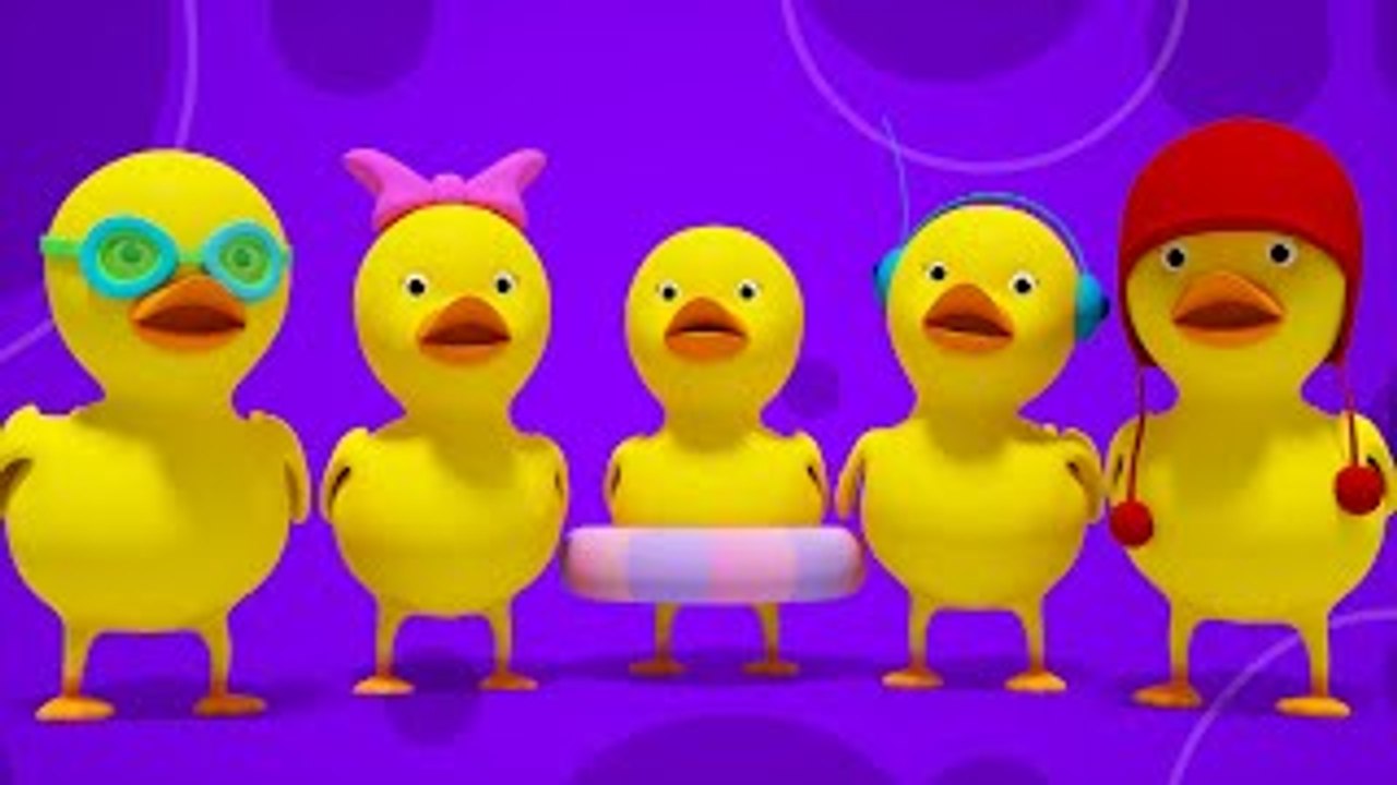 Five Little Ducks | 3D Nursery Rhymes | Kids Songs | Childrens Music Video