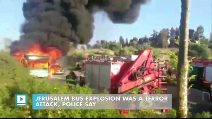 Jerusalem bus explosion was a terror attack, police say