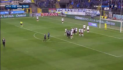 Marco Borriello Goal HD - Atalanta 2-2 AS Roma - 17-04-2016